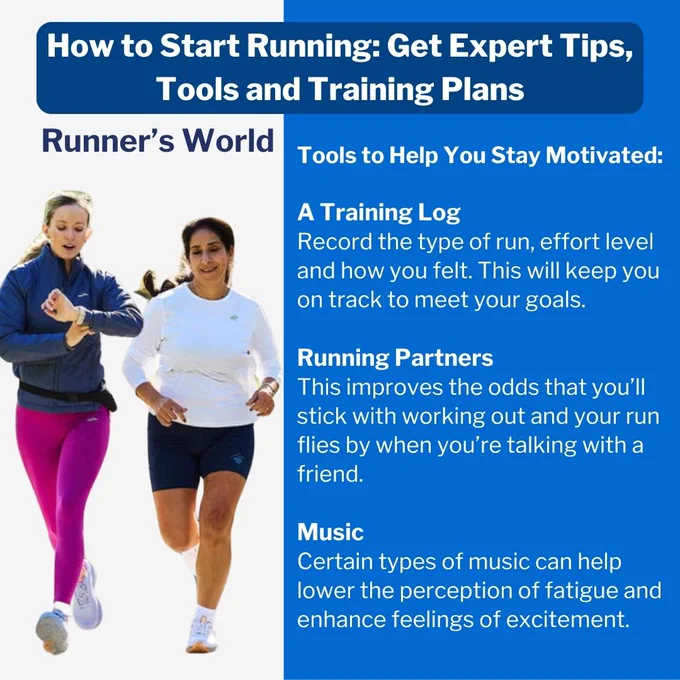 Summary of fitness tips from experts alongside an image of two female runners