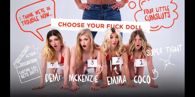 McKenzie Mae Joins a Crowded Casting Couch for Pervz