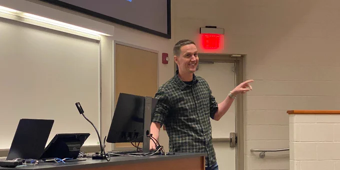 Dr. Francisco Dini-Andreote gives a seminar at the University of Maryland Eastern Shore.