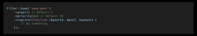 Screenshot of one of the code examples in the project's README