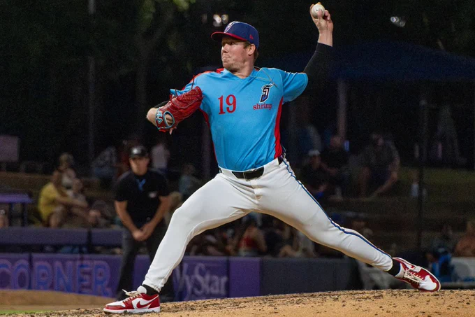 Former Indian Hills Baseball player Justin King, now a member of the Jacksonville Jump Shrimp
(Photo Credit - Jacksonville Jumbo Shrimp)