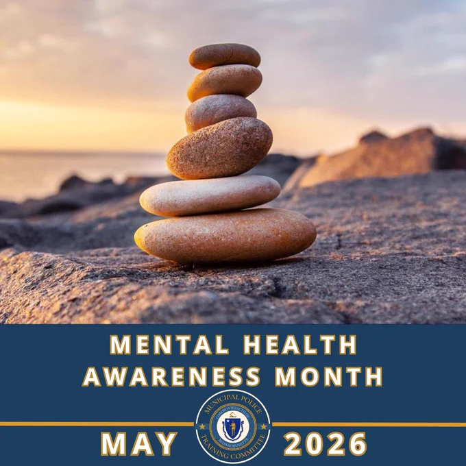Stack of smooth stones balanced on a rocky surface at sunset symbolizing mental health balance and calmness.