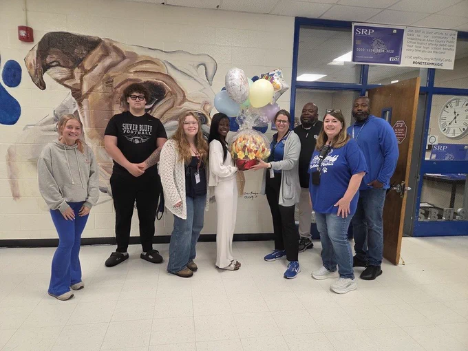 Student Government Students with Silver Bluff Admin
