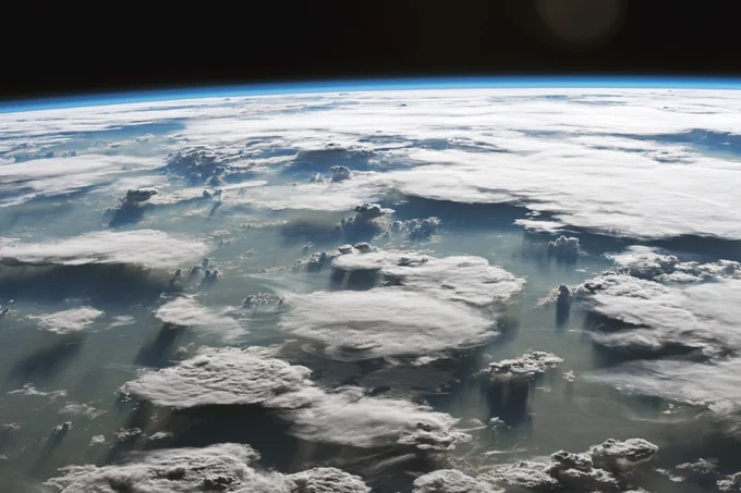 Tropical convection. Photo credit: NASA.