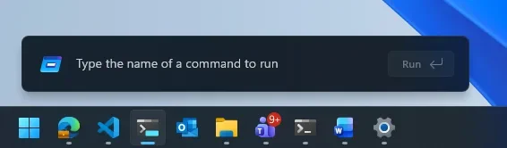 Windows 11's Run dialog