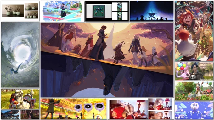 A collage banner showcasing the winners of the Art Contest and Video Contest for Fan Festival 2026 in Anaheim.