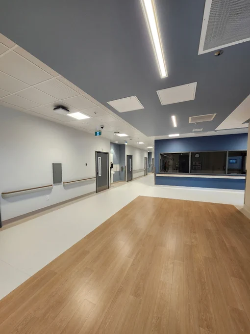 Hallway at Weyburn General Hospital