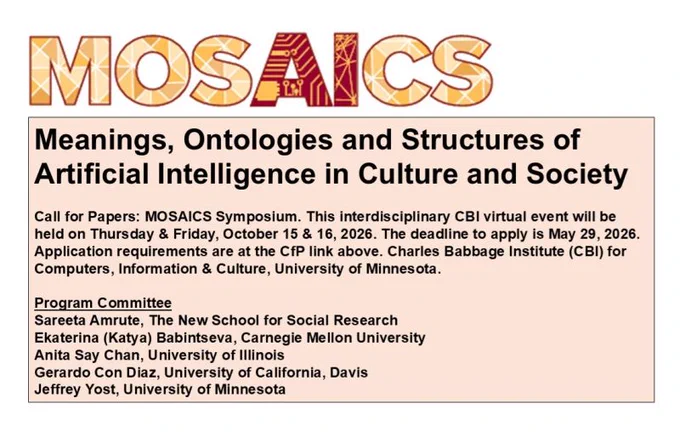image of MOSAICS Symposium CFP information