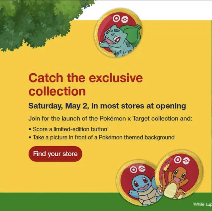 Pokémon Target Exclusive Collection Drop May 3 at 8AM CT