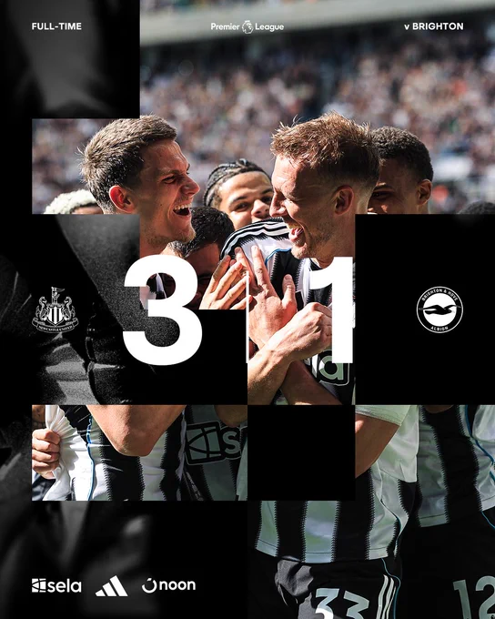 FULL-TIME | Newcastle United 3 Brighton 1