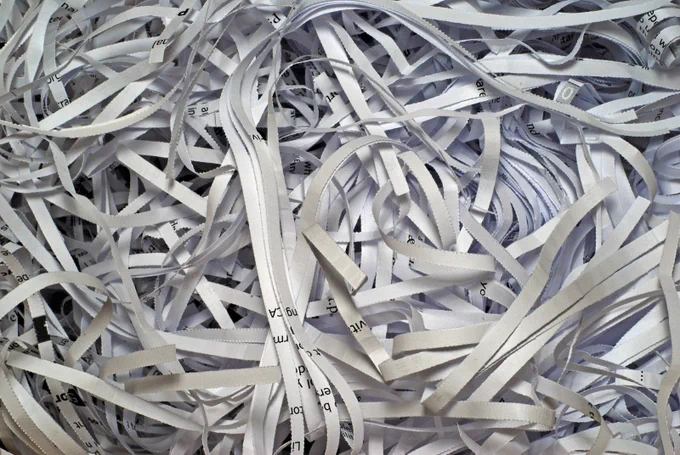 shredded paper