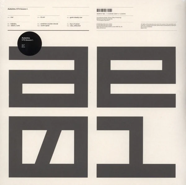 Autechre
NTS Sessions 1-4 (2018)
