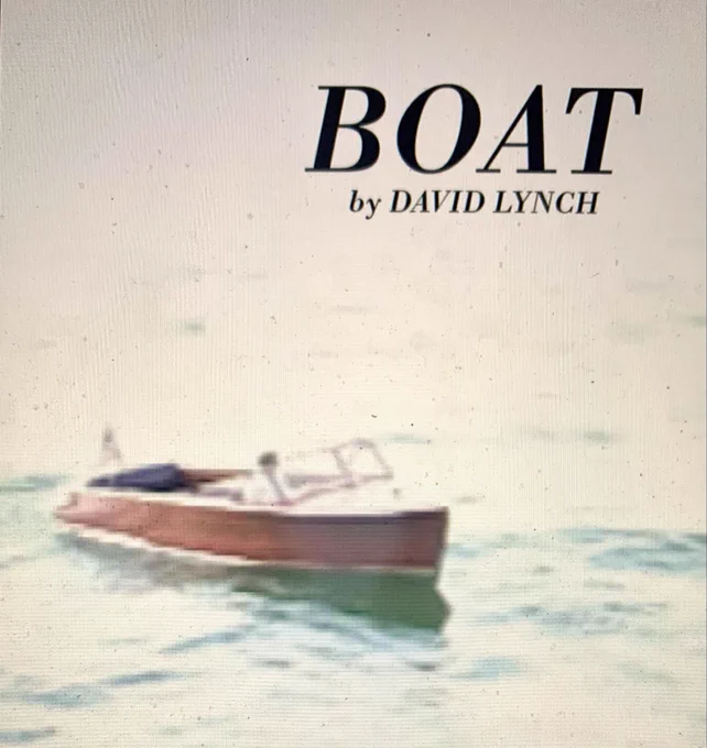 Cue The Lonely Island and T-Pain… it’s David Lynch on a boat!