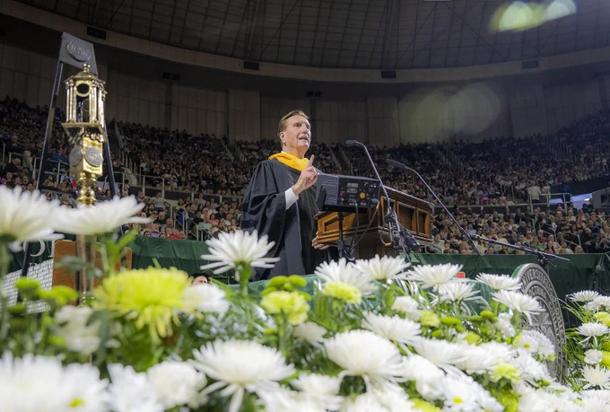 Commencement speaker Larry Connor