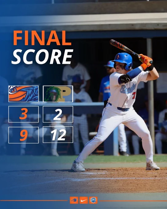 Final score game 1 Angelina 3 Panola 2, game 2 Angelina 9 Panola 12
