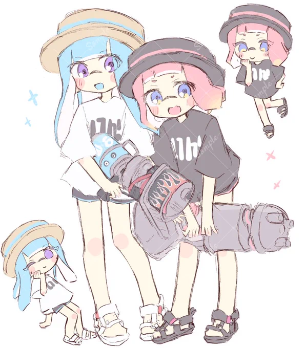カラーラフ描き合い