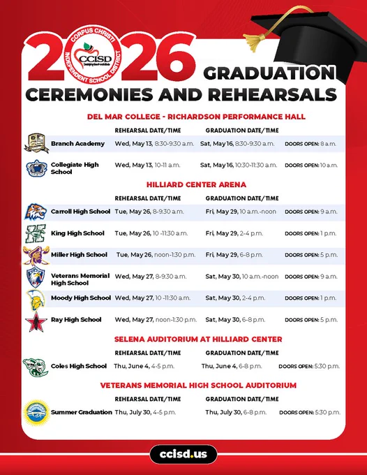 2026 GRADUATION DATES