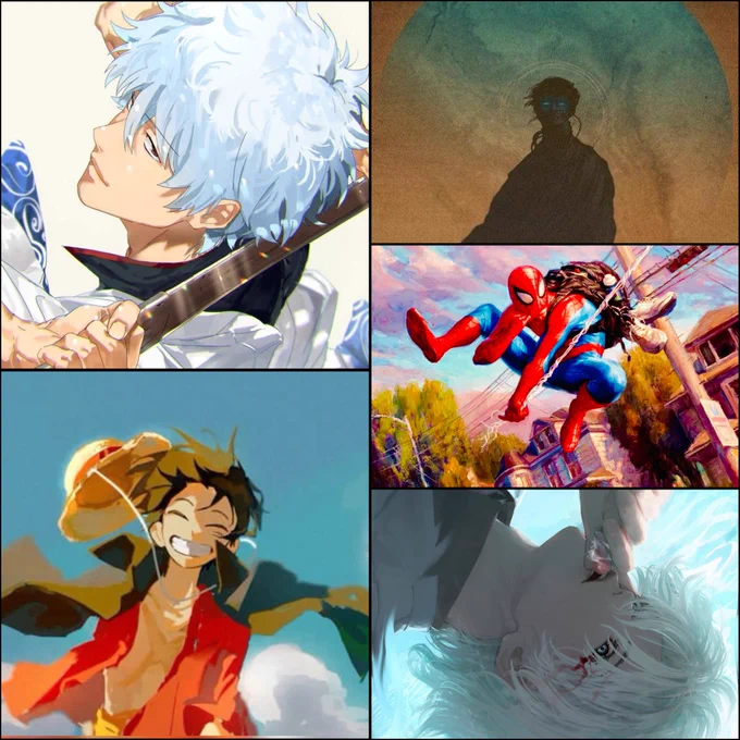 Sakata Gintoki 
Monkey D Luffy
Paul Atreides
Spider-Man
Baku Madarame