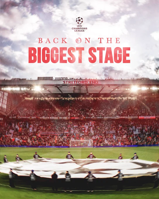 United in the UEFA Champions League. Back on the biggest stage.