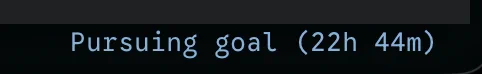 Pursuing goal (22h 44m)