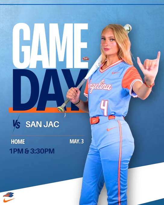 Gameday vs San Jac, at 1pm & 3:30pm, at home