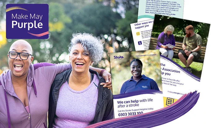 Stroke Association Make May Purple banner
