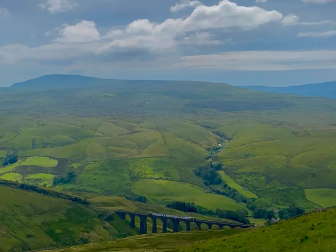 Arten Gill viaduct from above 