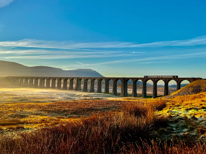 Ribblehead viaduct at sunrise