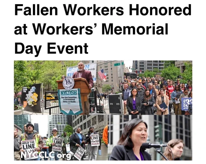 Fallen Workers Honored at Workers’ Memorial Day Event