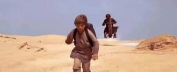 Maul attempts to kill child anakin/vader