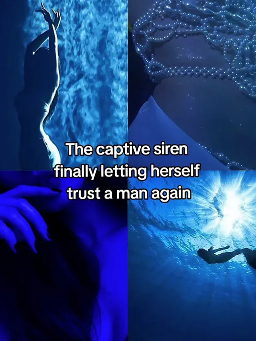 blue-toned mermaid aesthetic images