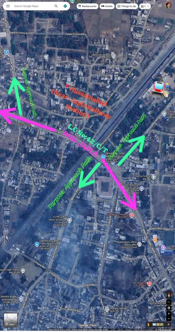 📍 Hussainabad- Near: (Japla Railway Station) Parpose: Approach Path