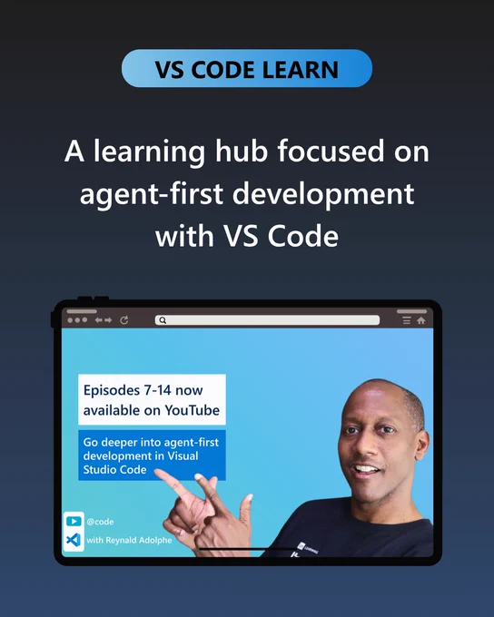 🎥 VS Code Learn — Videos 7–14 are now available!