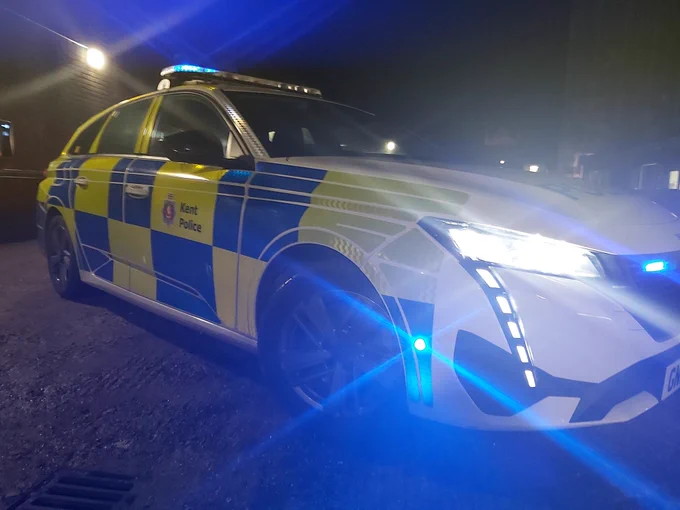 Marked Kent Police car