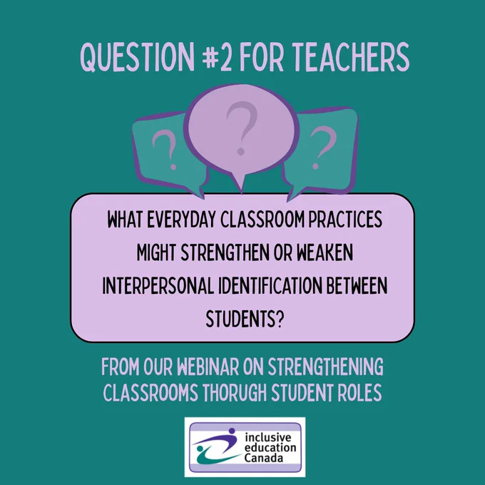 What everyday classroom practices might strengthen or weaken interpersonal identification between students?