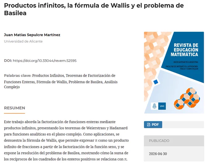 Portada del artículo