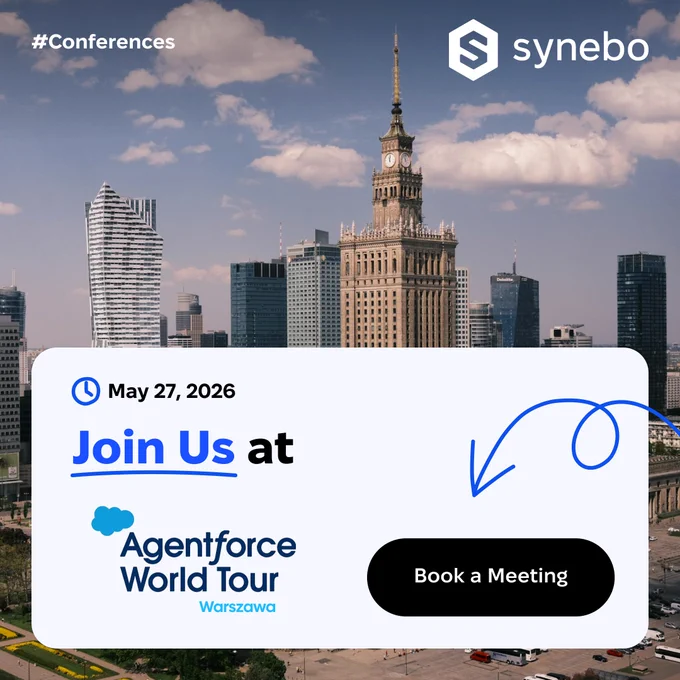 Synebo is heading to Agentforce World Tour Warsaw on May 27!
