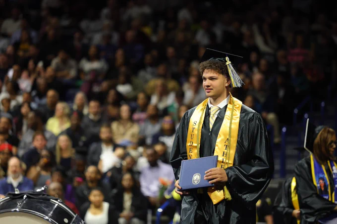 Kyler Vanderjagt graduating