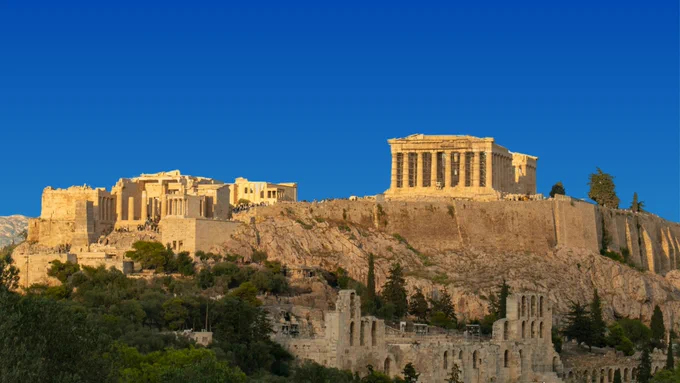 The Acropolis in Athens, Greece