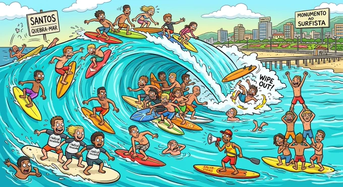 Santos entregou surf…

só que veio com crowd nível hard 😂🌊

clássico Quebra-Mar em dia de lotação máxima 😅

#Surf #Santos #Crowd #SurfLife #QuebraMar #SurfBrasil #LineupLotado #DropIn #Wipeout #SurfHumor #SurfLifestyle #OndaPerfeita #SurfReport