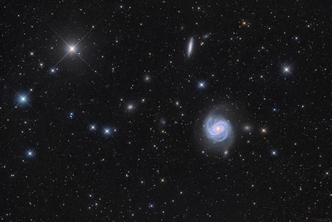 ✨ New data drop! ✨Brian Diaz captured this stunning detail of M100 & NGC 4312 with Insight Observatory’s AFIL‑6. Enjoy 6  hours of calibrated RAW data—now on Starbase for $10. Process your own!