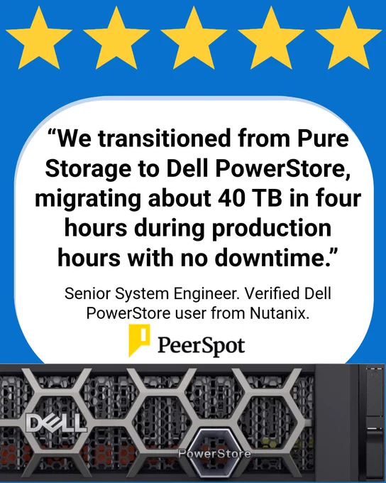 Dell PowerStore 5/5 Stars