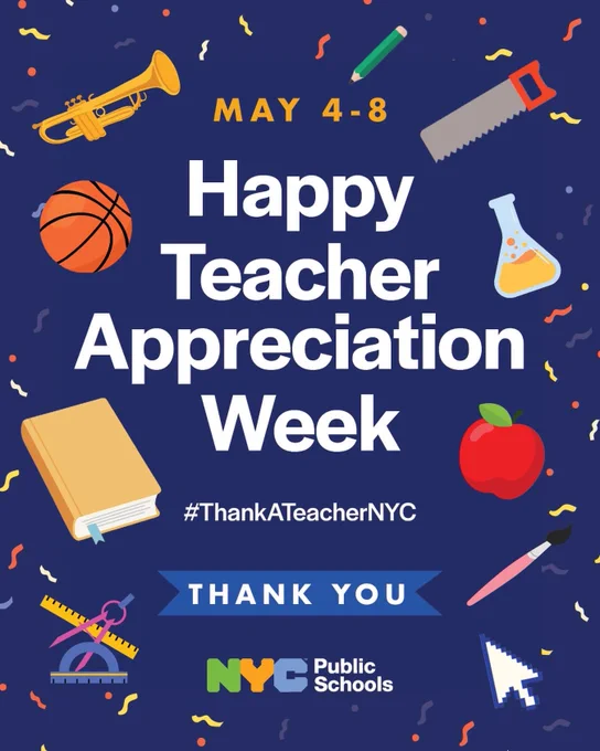 Happy Teacher Appreciation Week. #ThankATeacherNYC