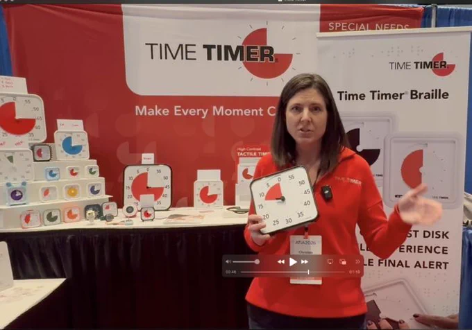 Screenshot of Christen Barbercheck in her booth showing time time products