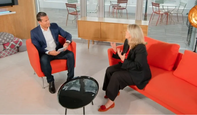 Marie-Anne Barbat-Layani, présidente de l'Autorité des marchés financiers, et David Jacquot
