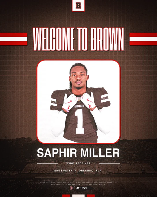 Brown football commit Saphir Miller