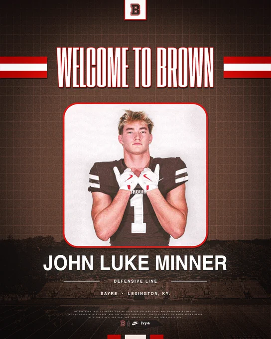 Brown football commit John Luke Minner