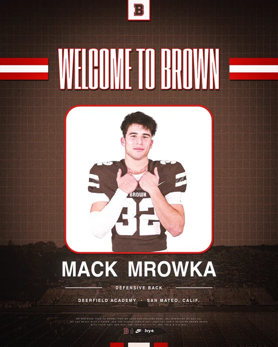 Brown football commit Mack Mrowka