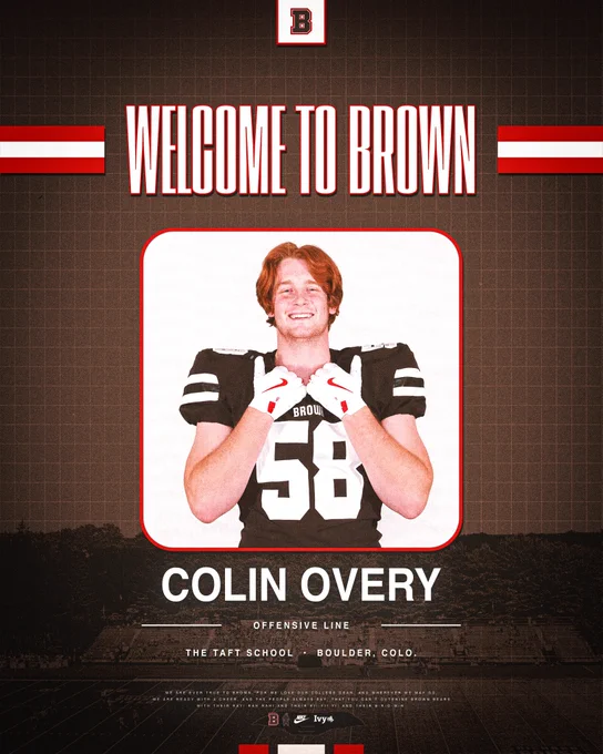 Brown football commit Colin Overy