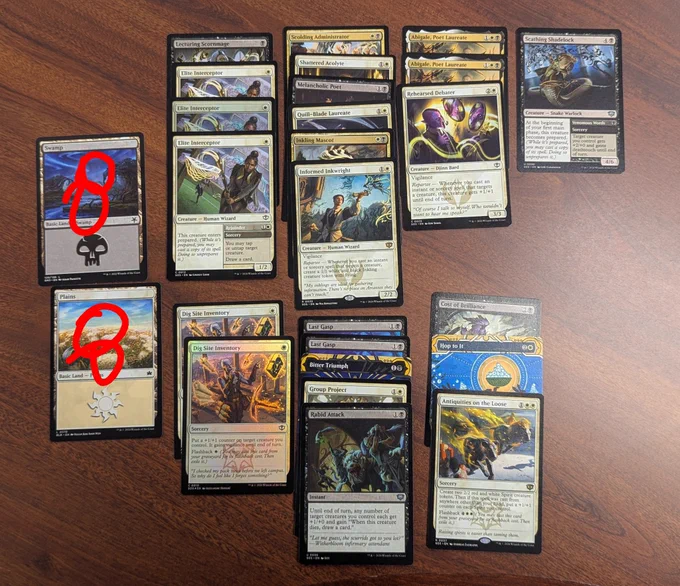 Joey's Silverquill draft deck